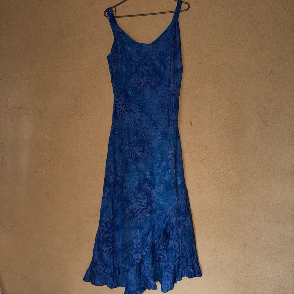 Asymmetrical Blue Dress